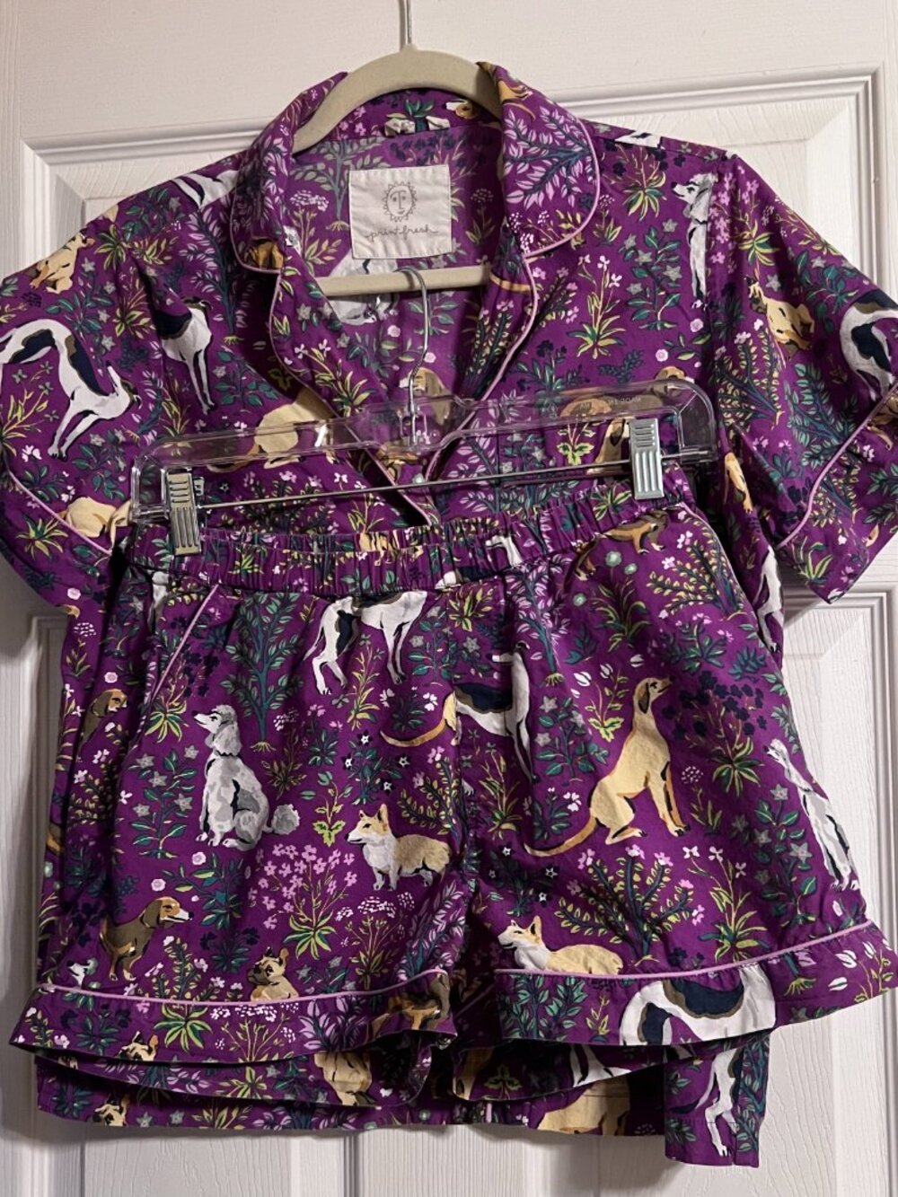 Printfresh Purple Must Love Dogs short set - XS - Picture 2 of 12